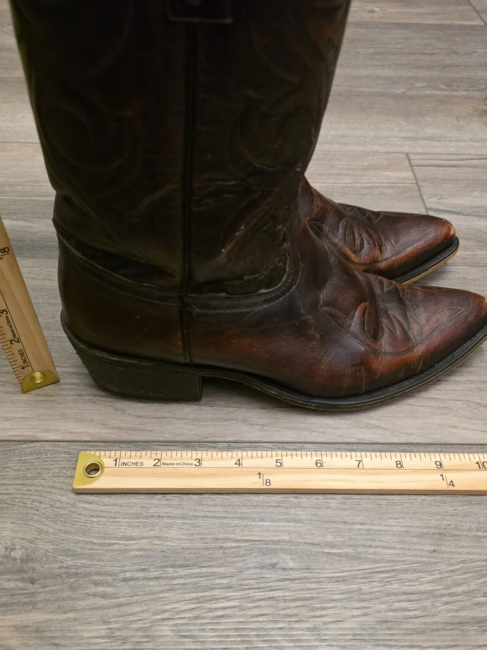 ACME Brown Leather Western Cowboy Boots